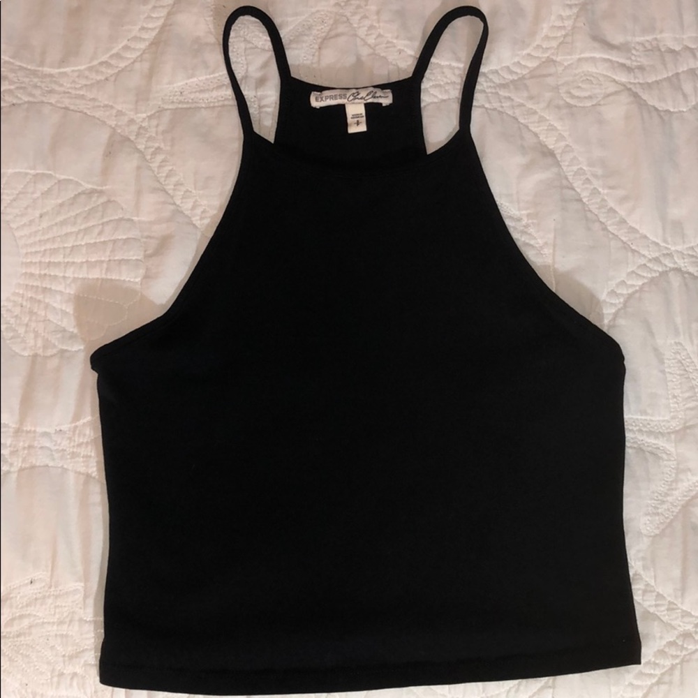 Express Black Crop Top